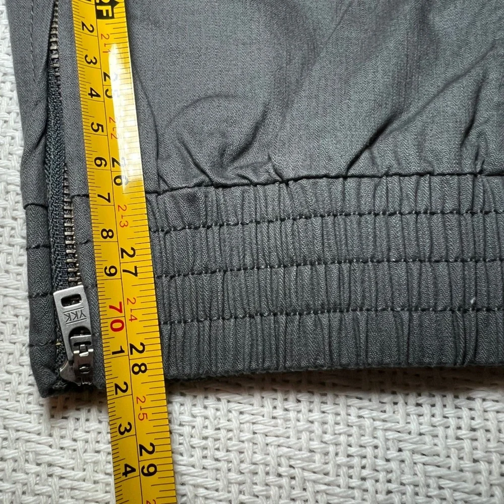 Pact Organic Cotton Twill Ankle Zip Joggers Charcoal Hiking Utility Pants XS